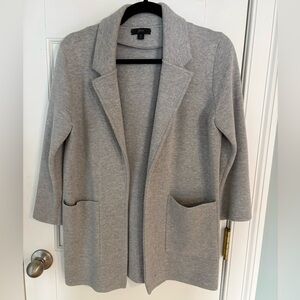 J. Crew Sophie open-front sweater blazer, heather gray, size XS